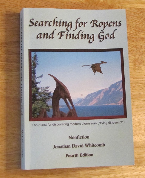non-fiction 360-page paperback "Searching for Ropens and Finding God"